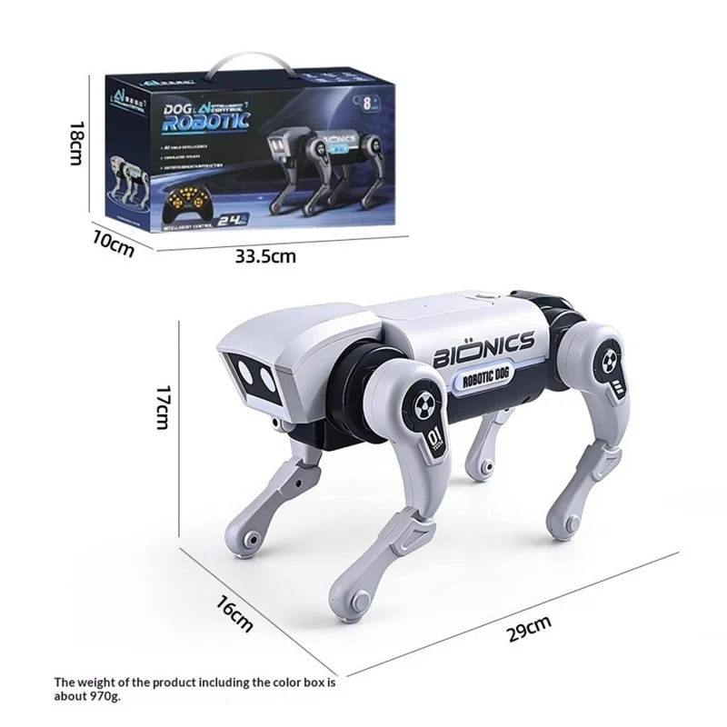 H321-397 Electric AI Smart Voice Control Robot Dog Remote Control Programmable Multi-Function Electronic Pet Kids Toy
