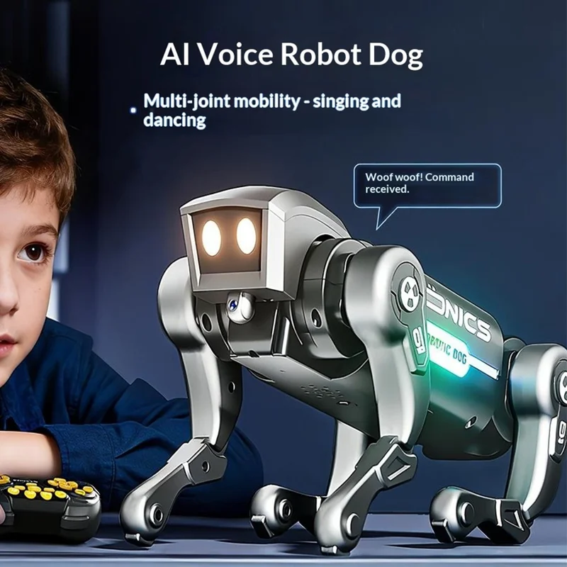 H321-397 Electric AI Smart Voice Control Robot Dog Remote Control Programmable Multi-Function Electronic Pet Kids Toy