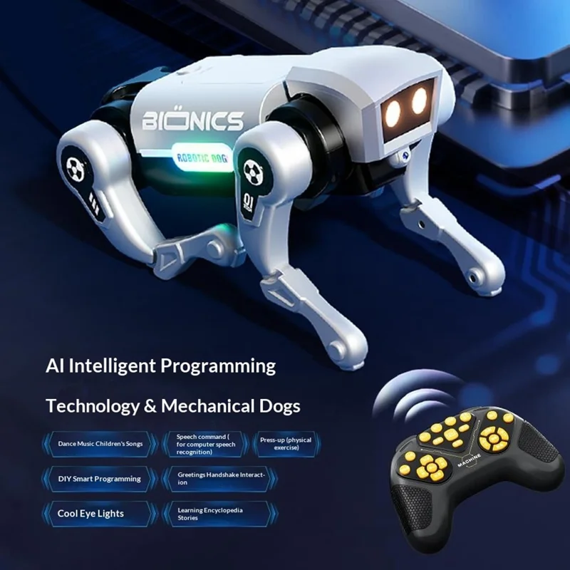 H321-397 Electric AI Smart Voice Control Robot Dog Remote Control Programmable Multi-Function Electronic Pet Kids Toy