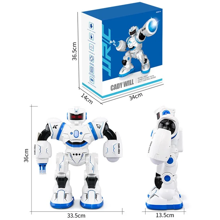JJRC R3 CADY WILL 2.4G Smart RC Robot Intelligent Combat Robot with Multi-Control Modes - Blue