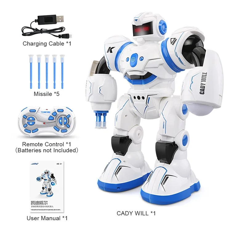 JJRC R3 CADY WILL 2.4G Smart RC Robot Intelligent Combat Robot with Multi-Control Modes - Blue