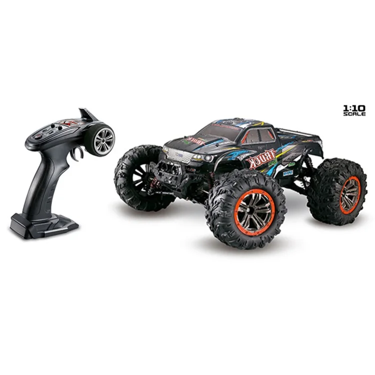 9125 1:10 Scale Four-wheel Drive 2.4GHz Off-road USB Rechargeable Truck High-speed RC Car - Blue