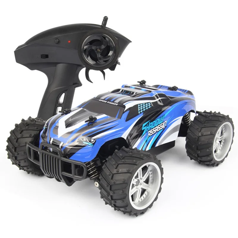 1/16 Scale 2.4GHz High-speed Four-wheel Drive Off-road Vehicle Remote Control Car - Blue + Black / EU Plug