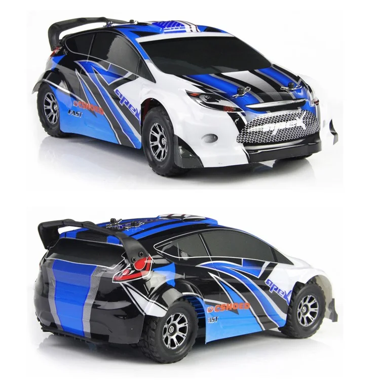 WLTOYS A949 2.4GHz Remote Control RC Racing Car High Speed 40km/h 1:18 Electronic Car Toy - Blue / US Plug