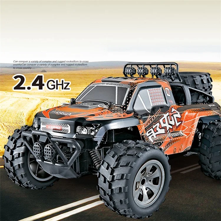 20km / H 1: 18 2.4g Fernbedienung Auto RC Electric Monster Lkw Offroad Fahrzeug - Orange