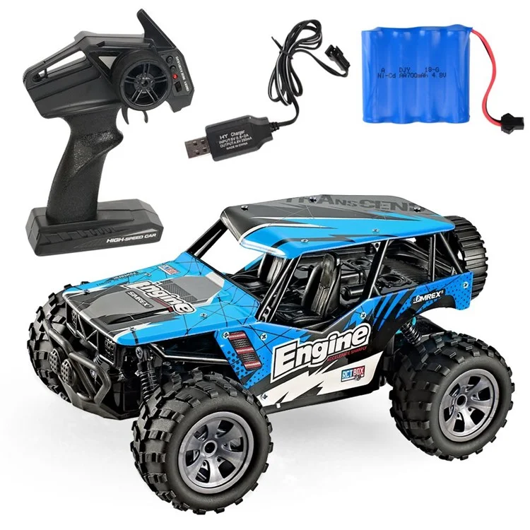 20km / H 1: 20 2.4g Racing Racing Car RC Electric Monster Truck Vehículo Todoterreno - Azul