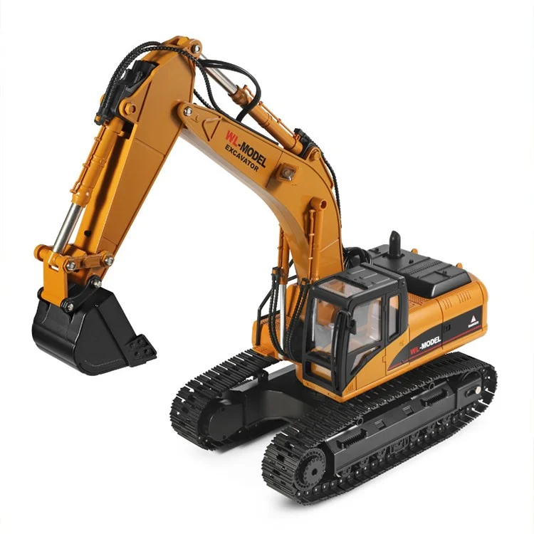 Wltoys WL- 16800 Electri Llight 1: 16 2.4g RC Excavator Simulation Digger Com Fumaça Leve LED