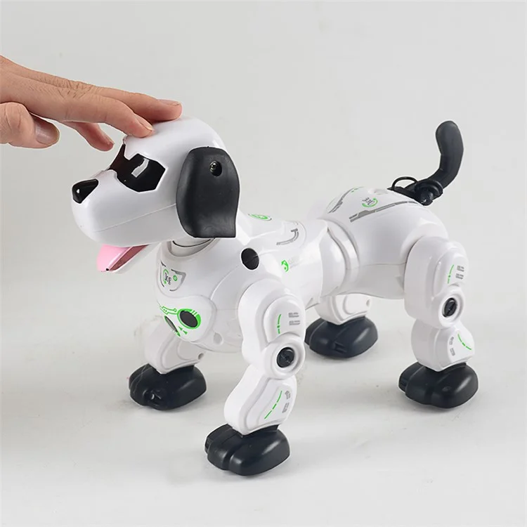 Perro robot inteligente 2.4G con control remoto inalámbrico, perro robot inteligente interactivo y electrónico de juguete