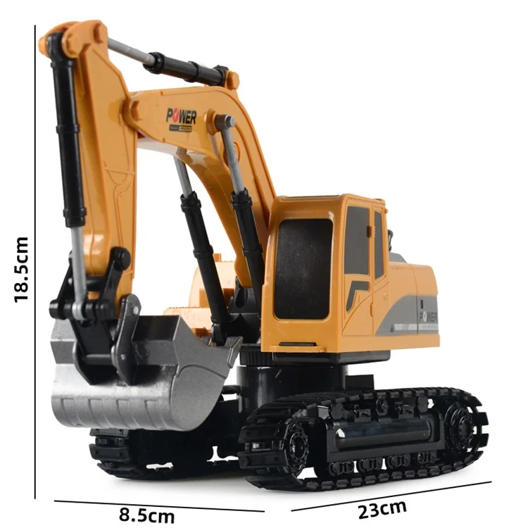 1027 RC Camiões Mini Remote Control Bulldozer 1: 24 6CH Carro De Engenharia De Trator Com Som Claro