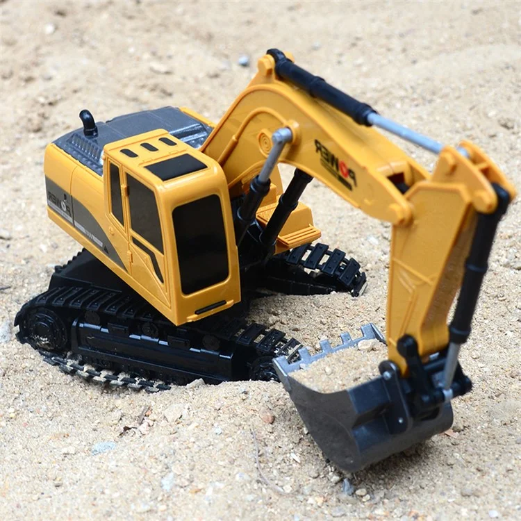 1027 RC Trucks Mini Télécommande Bulldozer 1: 24 6ch Tracteur Engineering Voiture Avec Son Clair