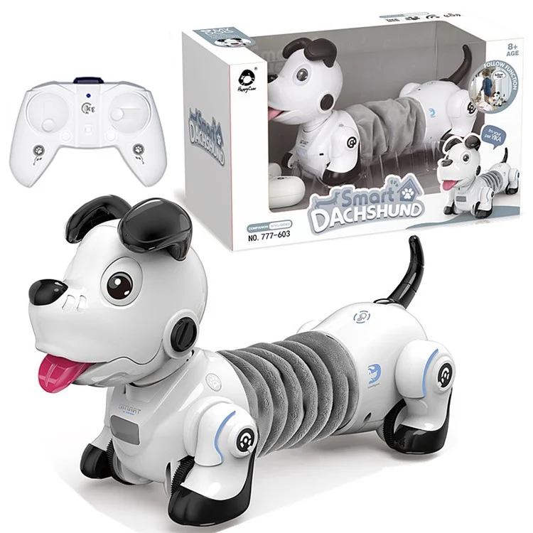 777-603 Telecomando A Infrarossi Elettrico DACHSHUND ROBOT Dog Wireless Segui Il Giocattolo Per Bambini Per Bambini Per Animali Domestici Elettronici