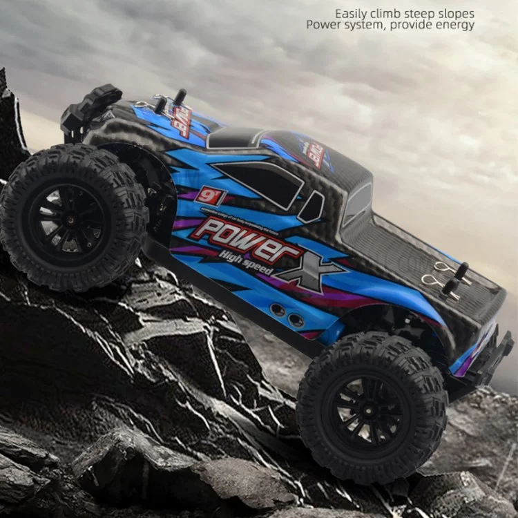 2,4 g Drift RC Car Children Kinder Hochgeschwindigkeit Offroad Fernbedienung 4 Räder 1: 18 Rennwagenspielzeug - Blau