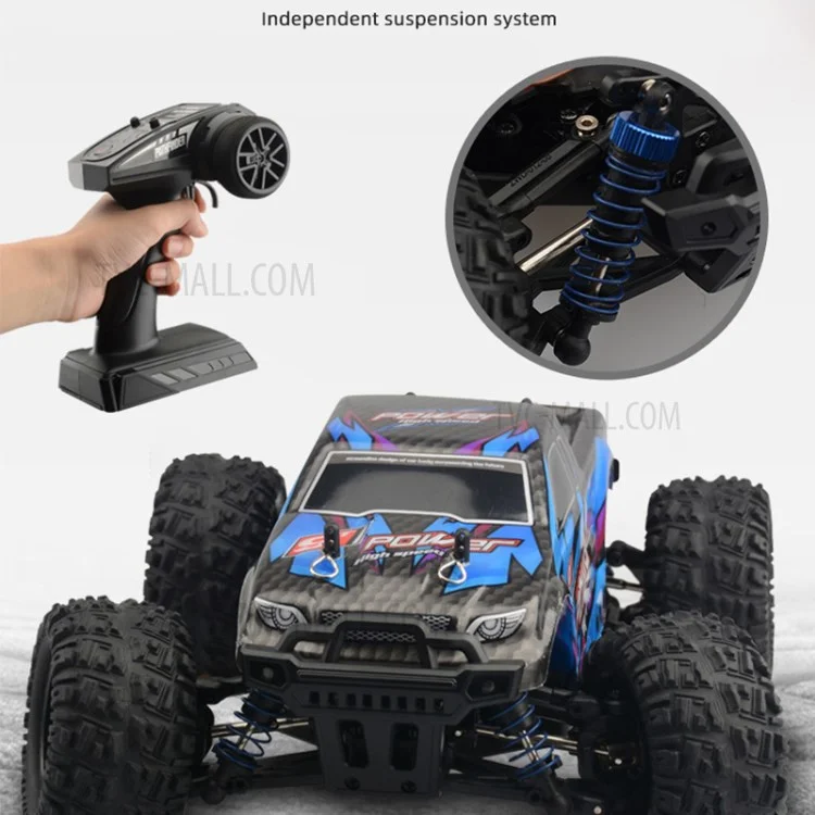 2,4 g Drift RC Car Children Kinder Hochgeschwindigkeit Offroad Fernbedienung 4 Räder 1: 18 Rennwagenspielzeug - Blau