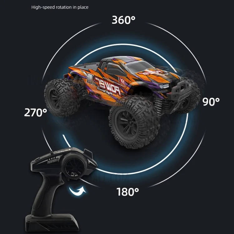 2,4g Drift RC Car Children Kids High Speed ​​off-road Remote Control 4 Roues 1: 18 Racing Car Toy - Orange