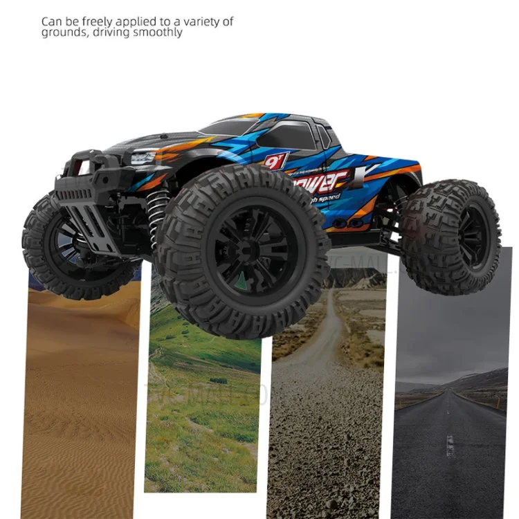 2,4g Drift RC Car Children Kids High Speed ​​off-road Remote Control 4 Roues 1: 18 Racing Car Toy - Orange