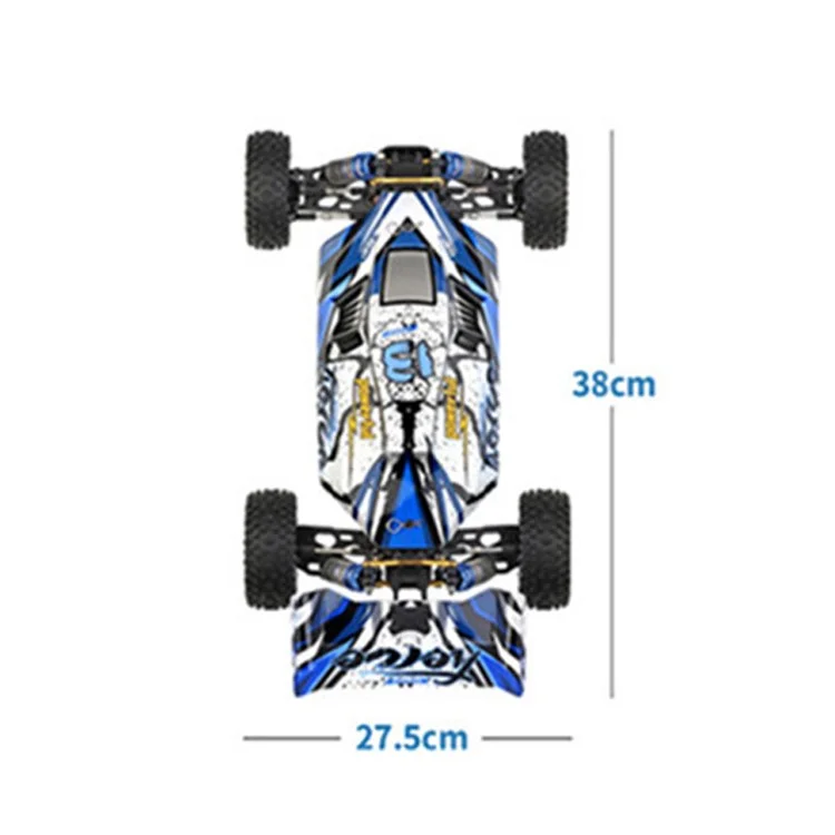 WLTOYS 124017 1/12 4WD Choque de Carreras Eléctricas Sin Escobillas Choque 2,4 Ghz 75 Km/h Juguetes de Vehículos Todoterreno de Alta Velocidad RC