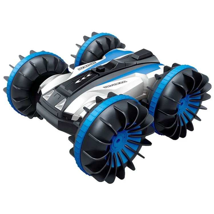 G03060R Four-wheel Drive 2.4G RC Car 360-degree Rotating Stunt Car Amphibious Electric Vehicle Toy for Children - Blue