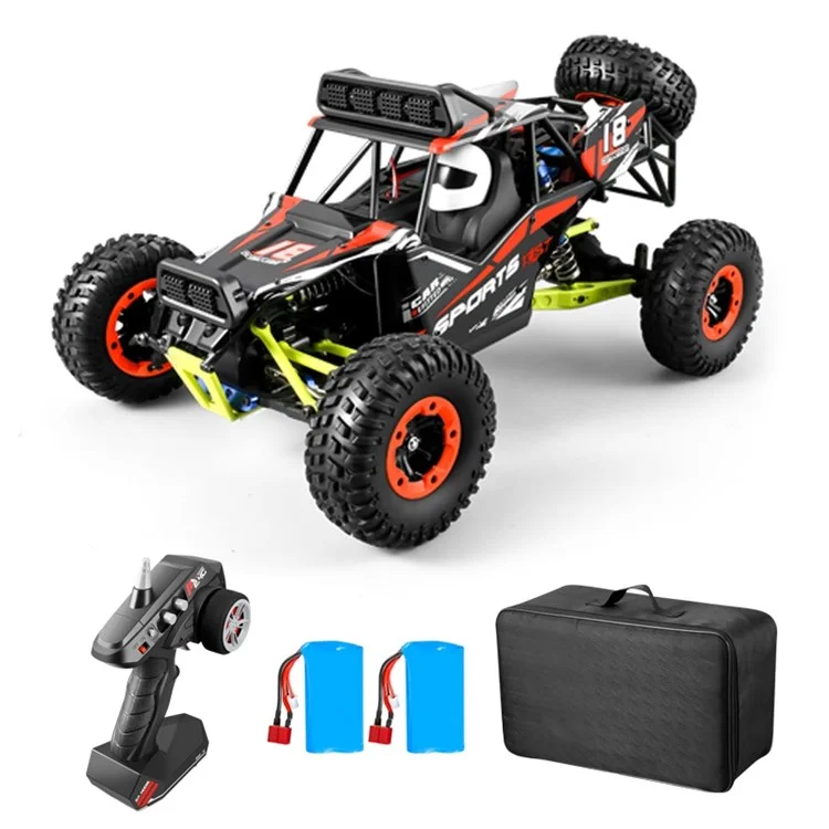 2026 RC Car 1:12 Scale 4WD 50km/h Rock Crawler 2.4Ghz Remote Control Off-Road Racing Car Toy with 2 Batteries for Adults Boys Kids - Red