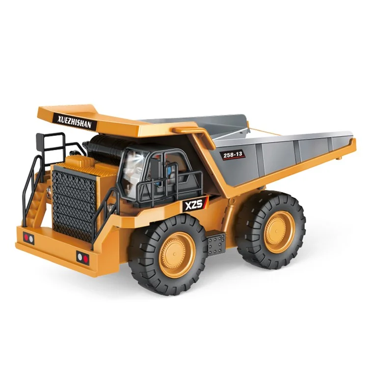 BC258-13 1/24 Camion-Benne RC à 6 Canaux Télécommandé Véhicule de Construction Jouets pour Enfants Garçons et Filles