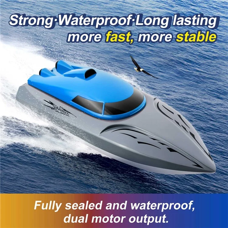806 Crianças Adultas RC Boat 2,4 Ghz 18 Km/h de Controle Remoto de Brinquedos Subaquáticos, Com 1 Bateria - Vermelho