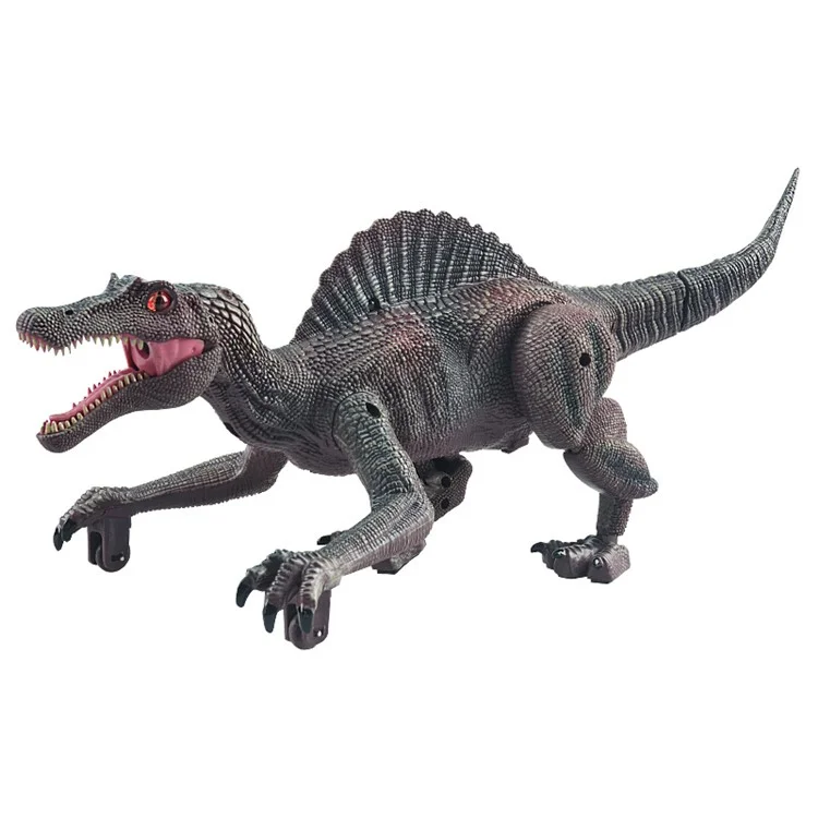 Jouet Sm011 Kids rc Spray Dinosaur Jouet Électrique Mécanique Spinosaurus Modèle Jouet Avec un Jouet Éducatif de Musique Légère - le Noir