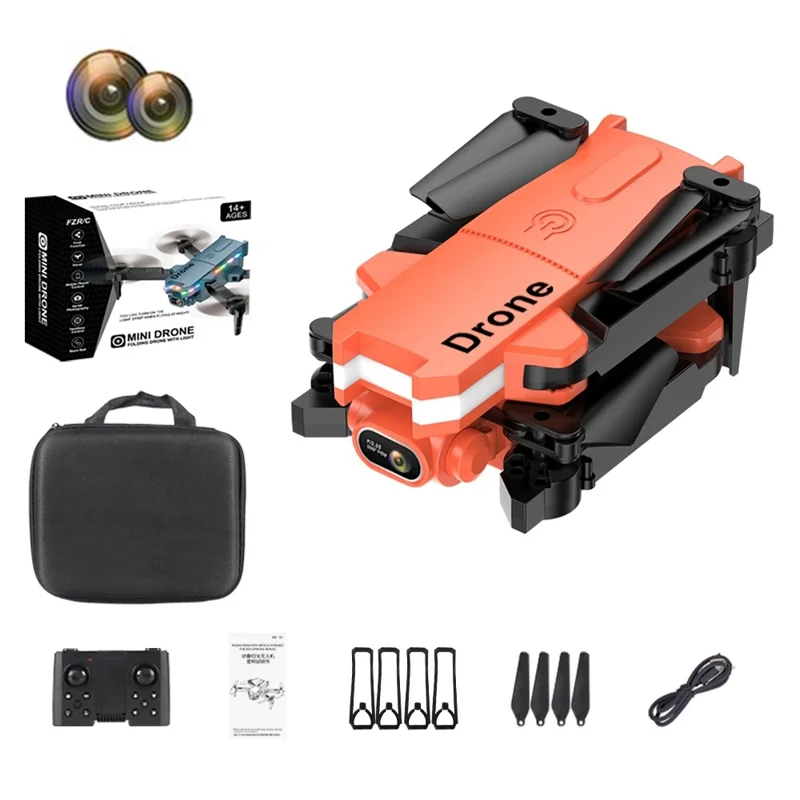 Z88 Dual-camera RC Drone Retour Retour Retour RC RC Quadcoptère Transmission en Temps Réel Télétérée - Orange