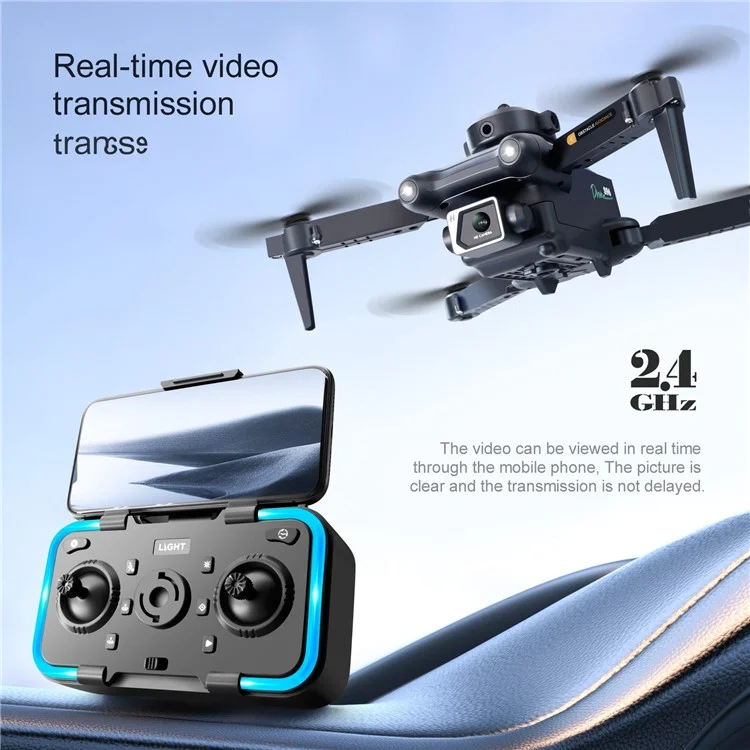 S96 Dual-Lens Optical Flow Positioning RC Quadcopter Zoom Smart Hover Folding Remote Control Obstacle Avoidance RC Drone