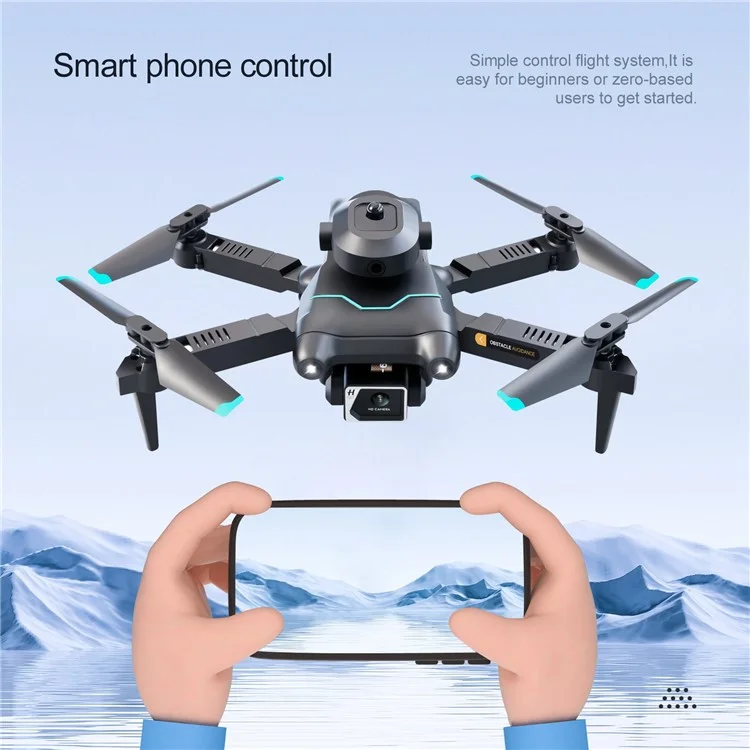 S96 Dual-Lens Optical Flow Positioning RC Quadcopter Zoom Smart Hover Folding Remote Control Obstacle Avoidance RC Drone