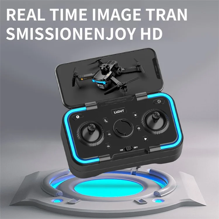 CS9 Single-Lens Foldable RC Drone 4-Axis Camera Quadcopter with Altitude Hold, Headless Mode, One-Key Return, Speed Adjustment - Black