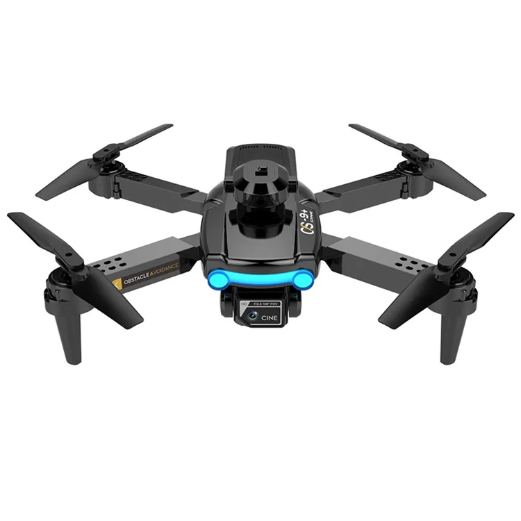 CS9 Single-Lens Foldable RC Drone 4-Axis Camera Quadcopter with Altitude Hold, Headless Mode, One-Key Return, Speed Adjustment - Black