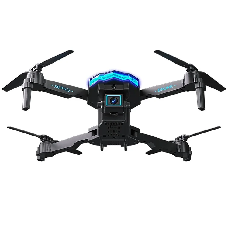 X6 Pro Dual-Lens RC Quadcopter Optical Flow Positionnement Intelligent 3 Voies Évitement du Drone RC Avec Fonction de Survol Intelligent