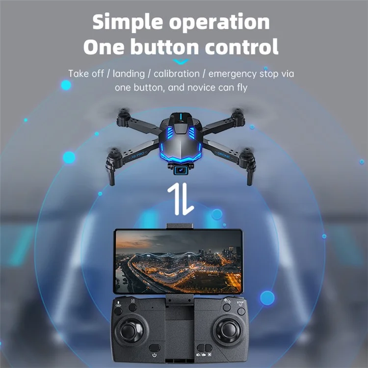 X6 Pro Dual-Lens RC Quadcopter Optical Flow Positionnement Intelligent 3 Voies Évitement du Drone RC Avec Fonction de Survol Intelligent