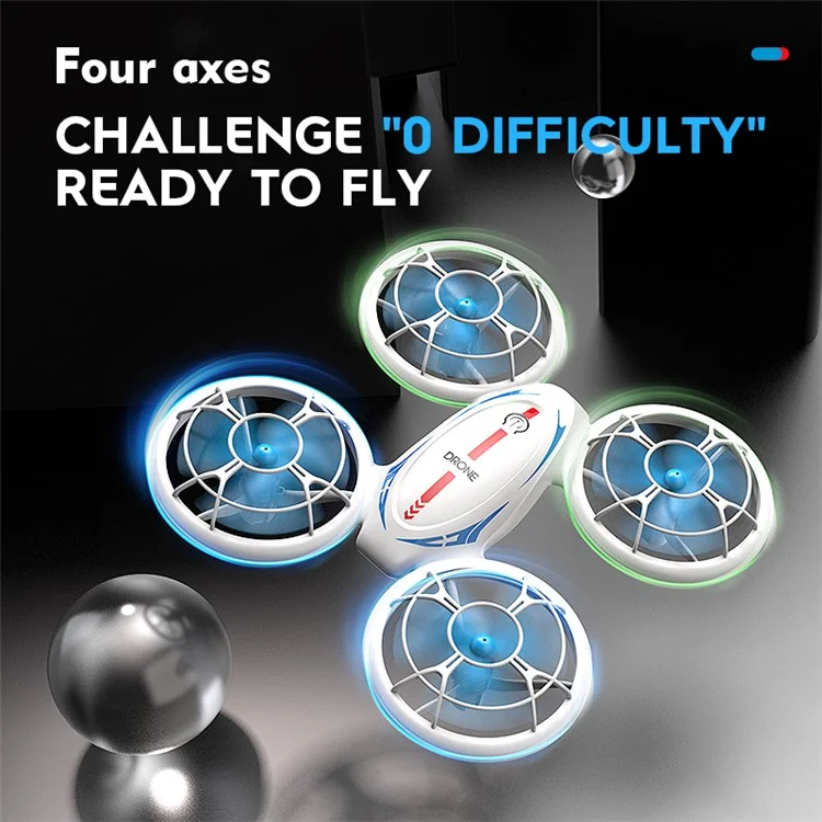 JJRC RH826 2.4G Funkfernsteuertes Flugzeug Höhenkontrolle Quadcopter Tragbarer Mini-Drohnen-Spielzeug mit Lichtern