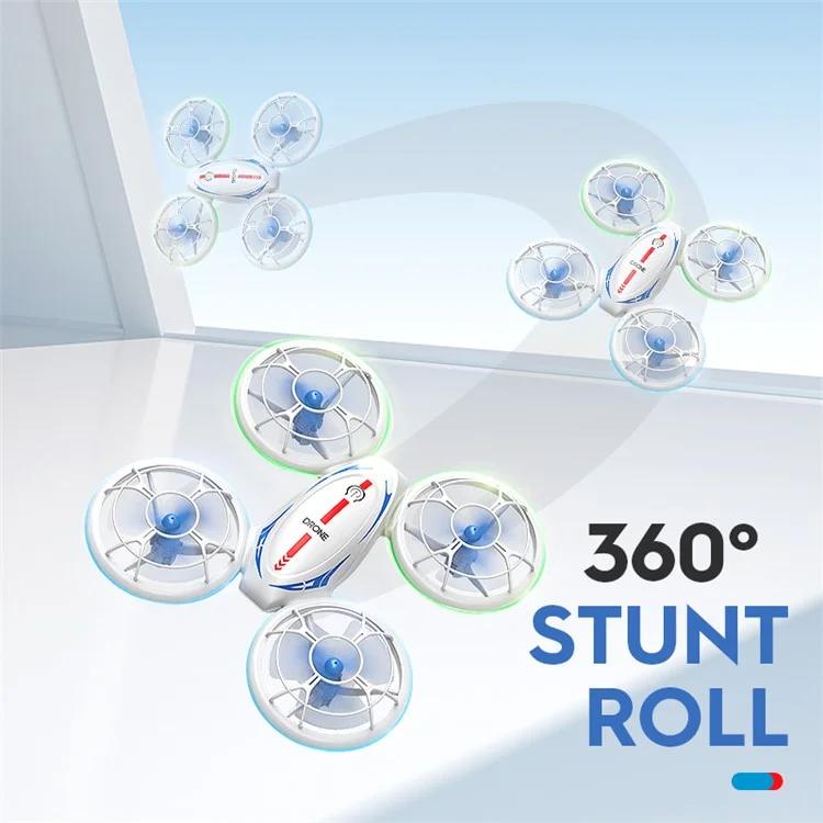 JJRC RH826 2.4G Funkfernsteuertes Flugzeug Höhenkontrolle Quadcopter Tragbarer Mini-Drohnen-Spielzeug mit Lichtern