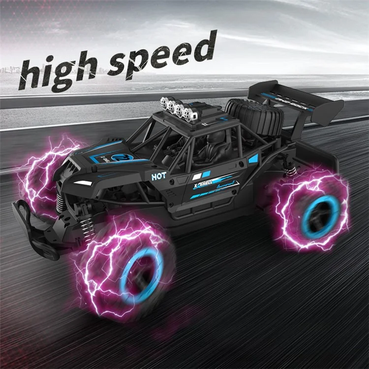 JJRC Q102 2.4G Truccante a Telecomando a Largo di Controllo a Fondo Racing ad Alta Velocità a Due Ruote Motroniche Resistenza al Crash Del Veicolo Fuoristrada RC Auto Giocattolo - Nero / Rosso