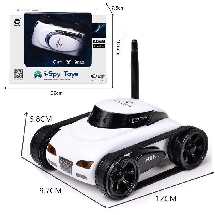 777-272 Mini Serbatoio RC Veicolo Modello Serbatoio di Battaglia Telecomandata Trasmissione di Immagini in Tempo Reale via WIFI Giocattolo Elettrico 
