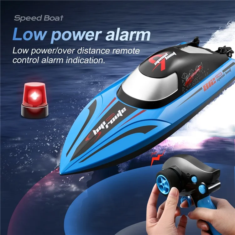 812 2,4 GHz Haut Débit RC Speedboat Anti-Chavirement Jouet de Bateau Télécommandé pour Enfants, Double Batterie - Orange