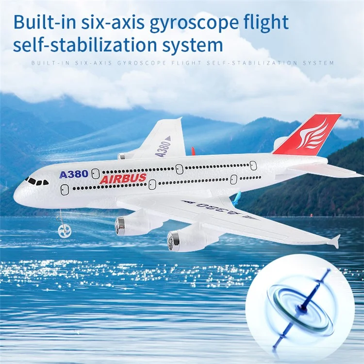 HW30 Simulation A380 Airbus RC Airplane 2.4g Remote Control Aircraft Children Toy