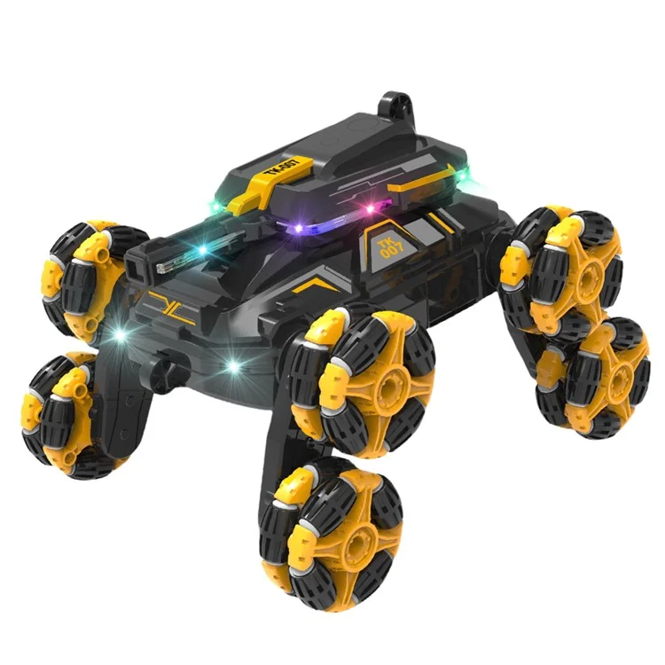 YL-86 2.4G Macchina radiocomandata per acrobazie per bambini di età superiore a 6 anni, con due modalità di controllo, auto da drift fuoristrada con luci a LED - Verde 