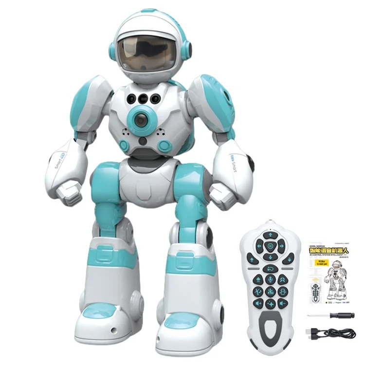 BG1538 RC Dancing Robot AI Smart Voice Robot Model Toys Поддерживает Удаленное Программирование, Датчик Жеста - Зеленый