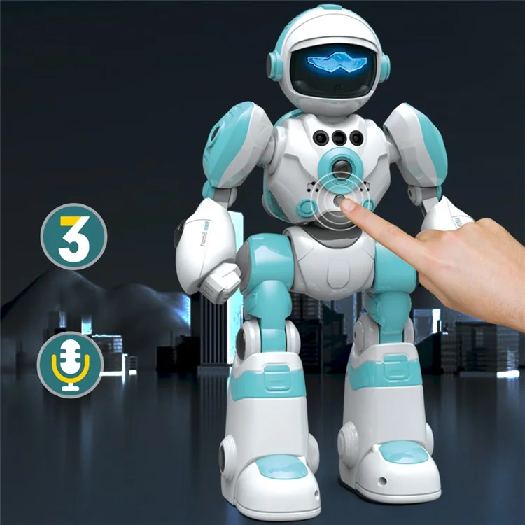 BG1538 RC Dancing Robot AI Smart Voice Robot Model Toys Поддерживает Удаленное Программирование, Датчик Жеста - Зеленый