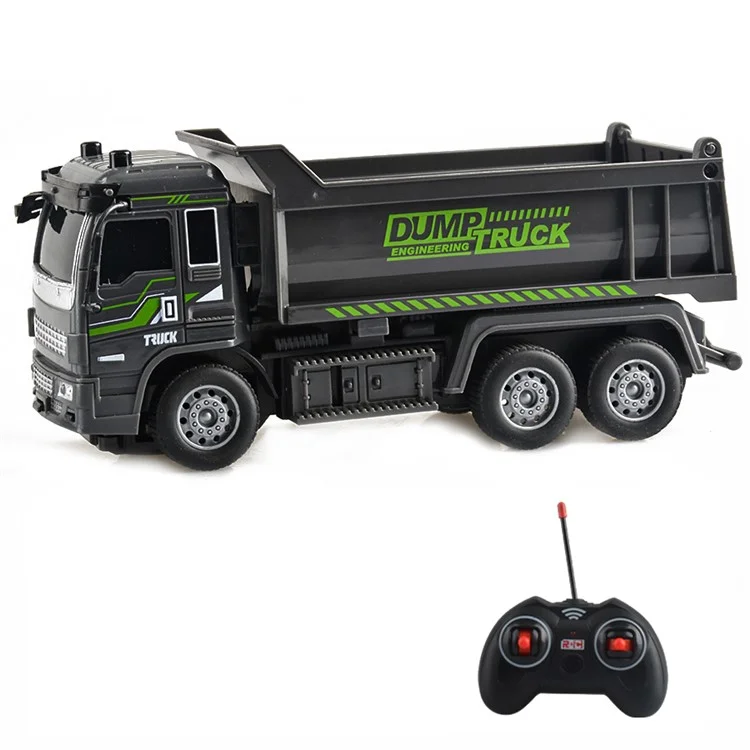 JC-053 Children 1:32 4CH RC Dump Truck  Engineering Toy Multi-Joint Adjustable Wireless Electric Construction Vehicles Toy