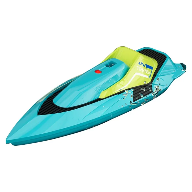 4DRC S5 Mini Barco elétrico de controle remoto com hélice dupla Brinquedo de água para crianças Barco de manobras - Azul 
