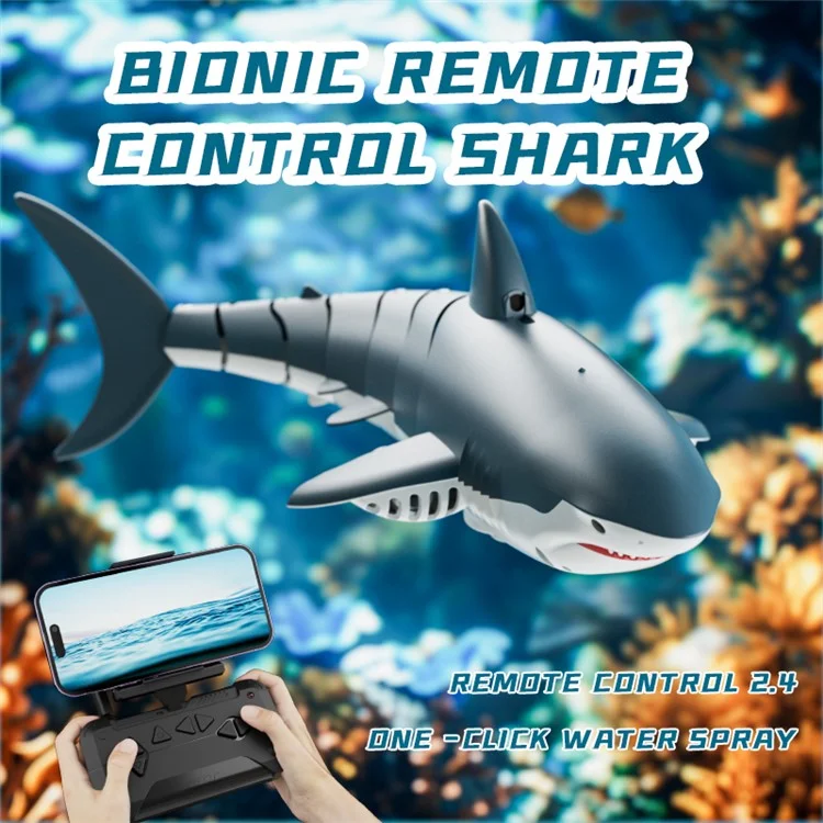 Cámara bionic de tiburón con diseño de lentes eléctrica con control remoto 4DRC S6 y 1 batería