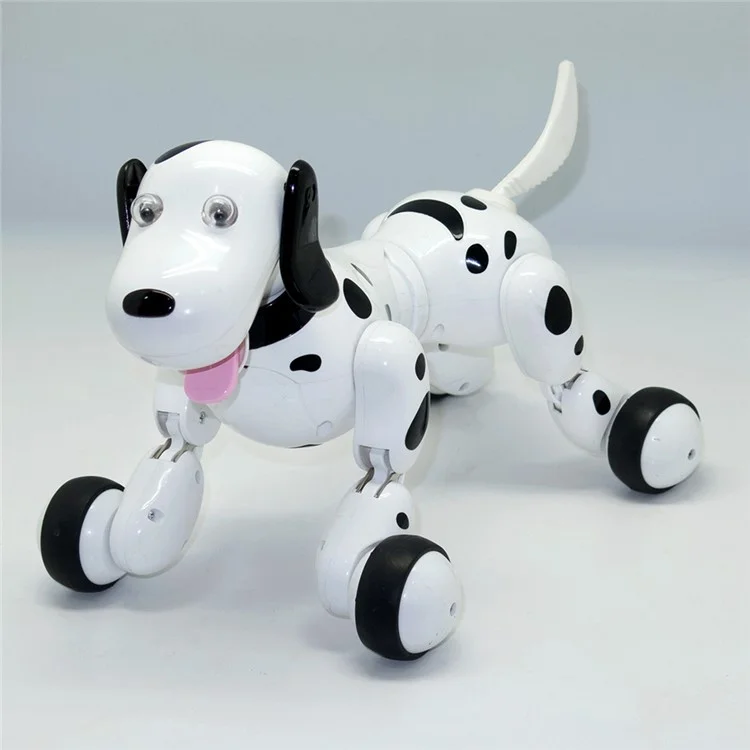 RC Space Walking Dog 2.4G Wireless Remote Control Smart Dog Electronic Pet Children's Toy - Black