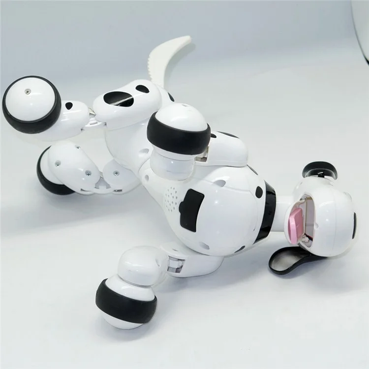 RC Space Walking Dog 2.4G Wireless Remote Control Smart Dog Electronic Pet Children's Toy - Black
