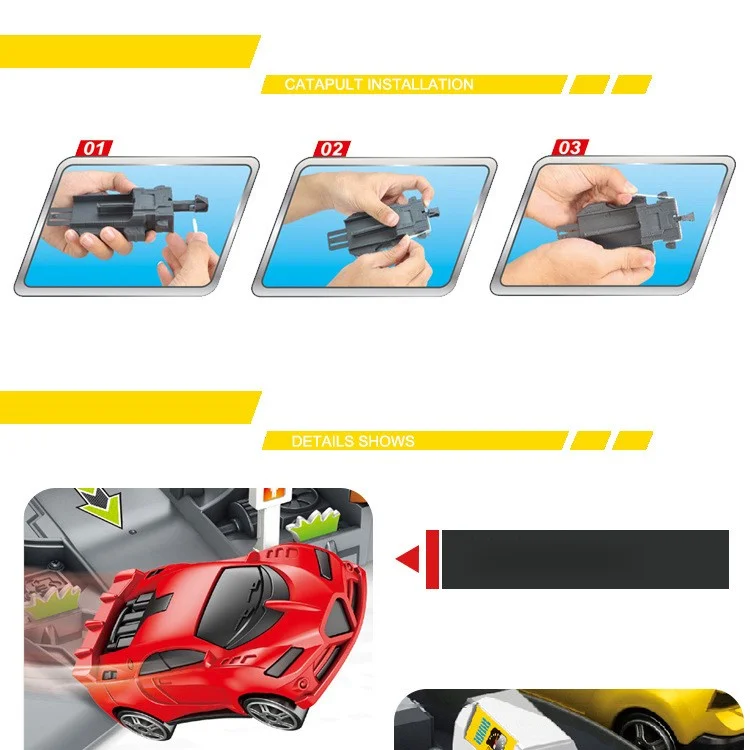 P871-A Track Racer Car Rail 360 Degree Rotary Loop DIY Toy 3D Car Racing Track Toy for Kids