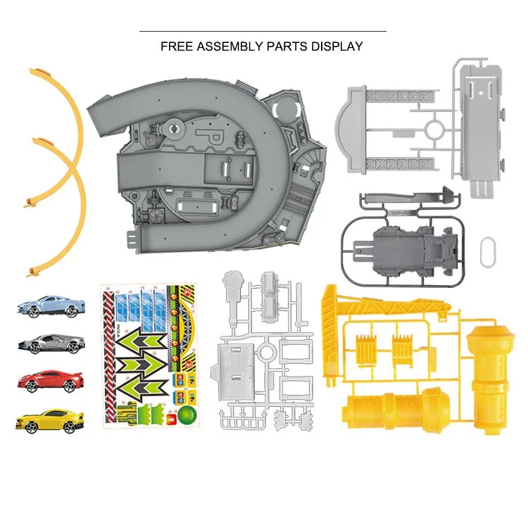 P871-A Track Racer Car Rail 360 Degree Rotary Loop DIY Toy 3D Car Racing Track Toy for Kids