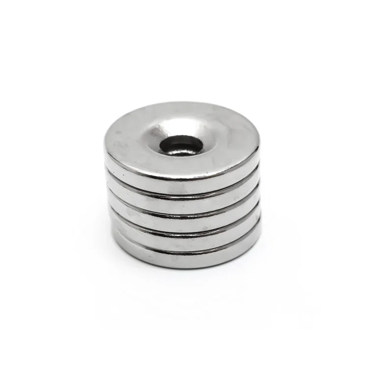 5 Pcs / Conjunto Circular Com Furo Forte Ímã NDFEB Para Equipamentos E Brinquedos DIY, Tamanho: 20 X 3mm