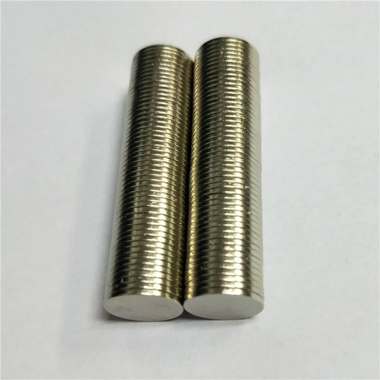 100 Piezas/Juego Potente Imán Redondo NdFeB para Equipos Industriales y Juguetes DIY, Tamaño: 10 x 1 mm 